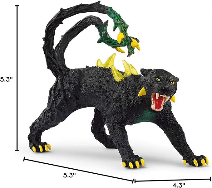 Schleich Eldrador Creatures Mythical Shadow Panther Action Figure - Mischievous Shadow Panther with Transparent Spines, Durable Toy for Boys and Girls, Gift for Kids Age 7+