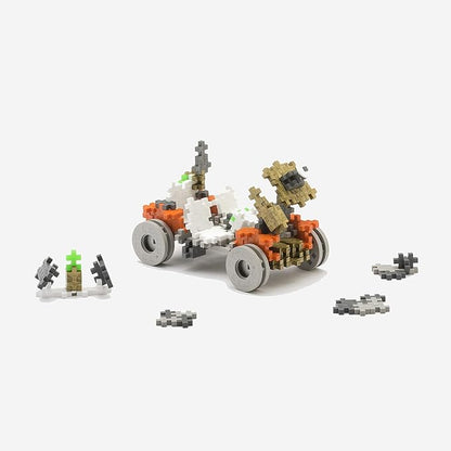 PLUS PLUS - GO! Lunar Rover - 200 Pieces - Model Space Vehicle Building Stem/Steam Toy, Interlocking Mini Puzzle Blocks for Kids