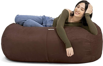 Jaxx Sofa Saxx Bean Bag Lounger, 4-Feet, Chocolate