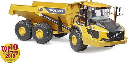 Bruder Volvo A60H Hauler for Construction Pretend Play Indoors, Outdoors, in Sand and Snow, 02455