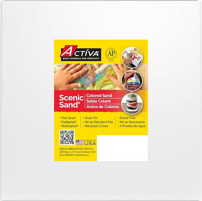 ACTIVA Cranberry Scenic Colored Sand, 25lb (11.3kg) | Vibrant, Fine Grain Colorfast Sand for Arts & Crafts