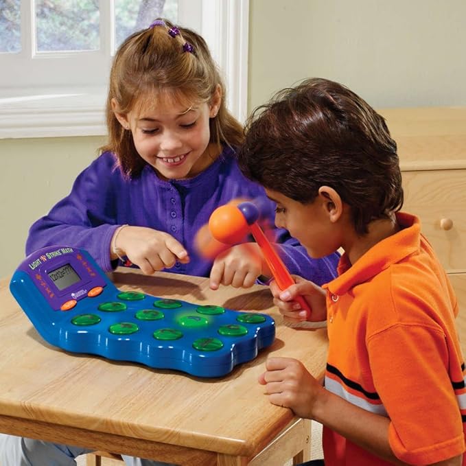 Learning Resources Light 'N' Strike Math Game, Multi-color