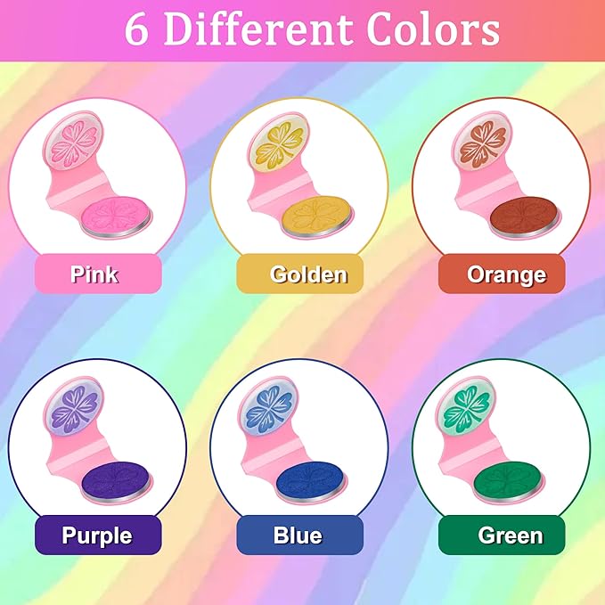 Hair Chalk for Girls 6 Color Temporary Hair Color Dye Shimmer Glitter Hair Color Makeup Washable Hair dye Christmas Birthday Gift for Girls Age 4 5 6 7 8 9 10-12 Year Old