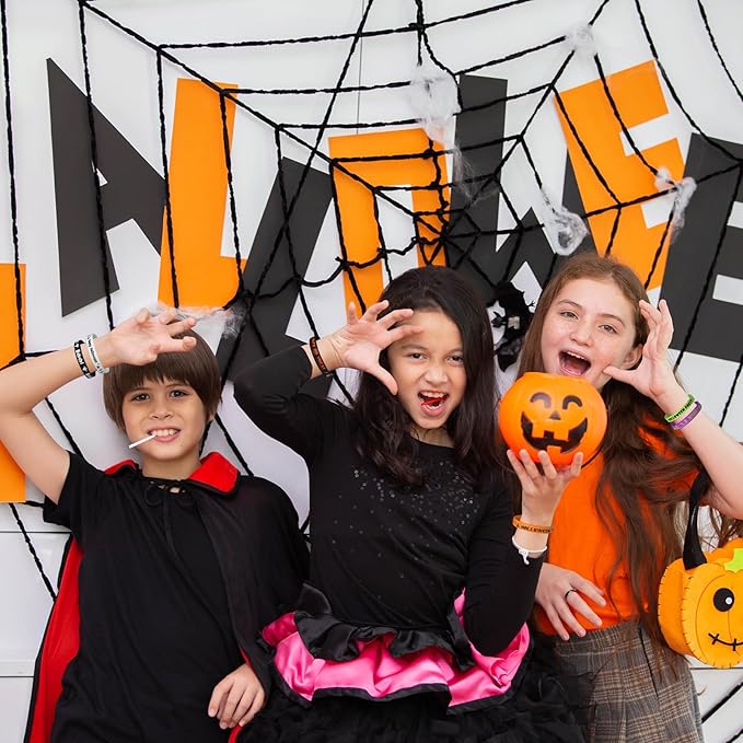 NEBURORA 72 Pcs Halloween Rubber Bracelets Silicone Wristbands Halloween Party Favors Trick or Treat Gifts Goodie Bag Stuffers