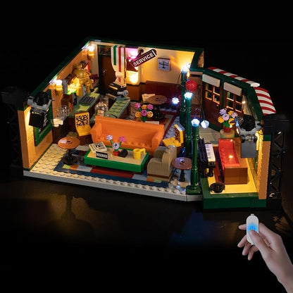 Nitemode LED Light Kit Compatible with Lego Friends The Television Series Central Perk 21319, Upgraded Brightness Adjustable Lighting Accessories(No Model)