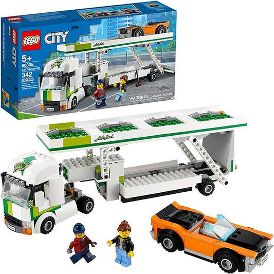 LEGO City Car Transporter 60305 Building Kit; Toy Playset for Kids, New 2021 (342 Pieces)