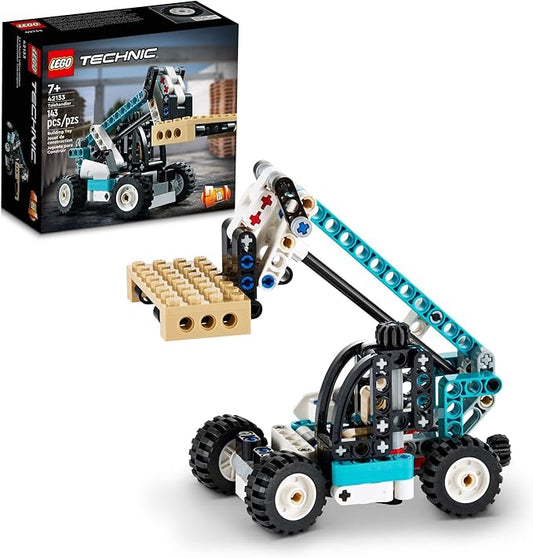 LEGO Technic 2 in 1 Telehandler 42133 Forklift to Tow Truck Toy Models, Construction Truck Building Set, Toys for Kids, Boys and Girls Aged 7 Plus