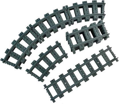 City Train Tracks Non-Powered City Railroad 24pcs Compatible Major Brands Building Block Toy Gifts