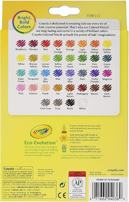 Colored Pencils, 36 Premium Quality, Long-Lasting, Pre-Sharpened Pencils Non-Toxic Colored Pencil Set For Adult Coloring Books or Kids 4 & Up, Great For Shading, Gradation, Line Art & More (2 Pack)