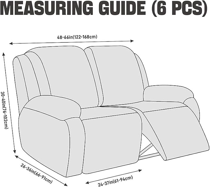 NORTHERN BROTHERS Stretchy Recliner Chair Covers, Velvet Recliner Covers, Lazy Boy Chair Cover (Light Green, loveseat)
