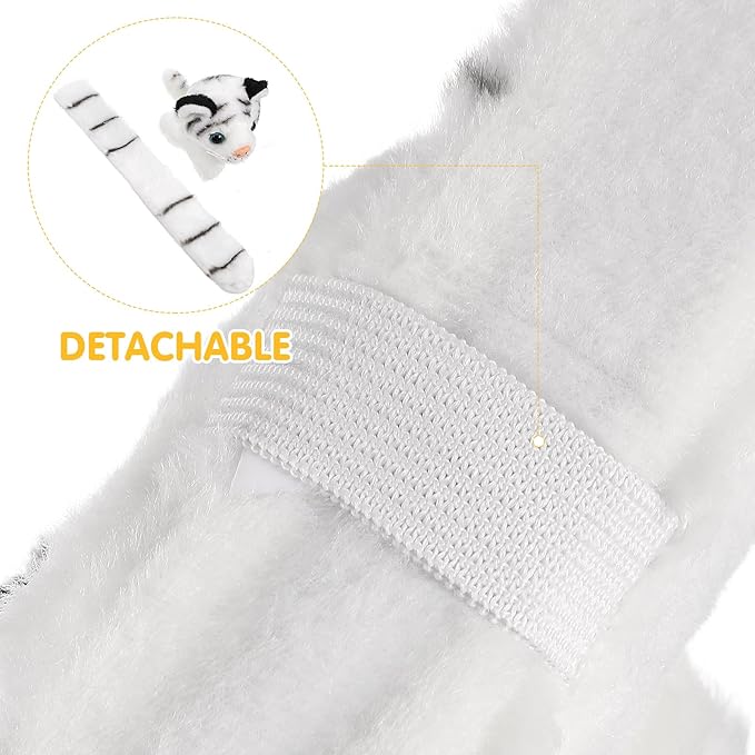 Gadpiparty Animals Slap Bracelet Plush Toys Tiger Slap Band Stuffed Animals Slap Toy Tiger Toy Figures for Kids Birthday Party Favors