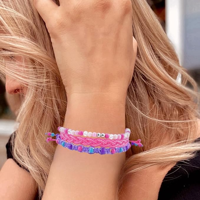 15pcs Braided Beaded Friendship Bracelets for Teens Girls Handmade Stackable Woven Cute Girls Bracelets Teenager Pinata Goody Bag Stocking Stuffers Tween Birthday Christmas Party Favors