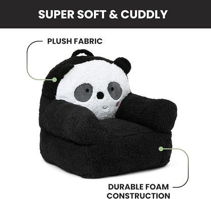 Delta Children Panda Cozee Buddy Chair, Black/White