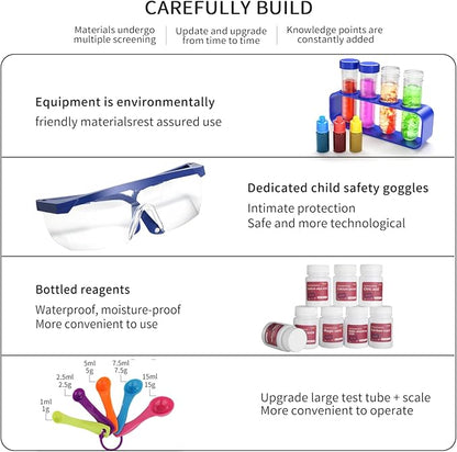 SNAEN Science Kit with 180+ Science Lab Experiments,DIY STEM Educational Learning Scientific Tools for 3 4 5 6 7 8 9 10 11 Years Old Boys Girls Kids Toys Gift