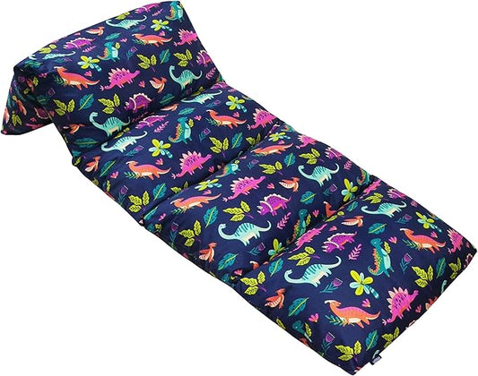 Wildkin Microfiber Pillow Lounger, 87 X 27 Inches, Darling Dinosaurs