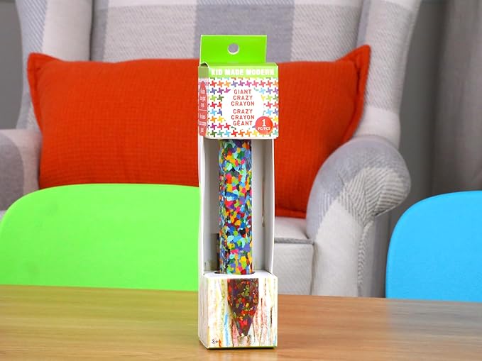 Kid Made Modern Giant Crayon for Toddlers & Kids Ages 3+ - Coloring Non Toxic Big Jumbo Crayon - Thick & Easy Grip Large Crayon for Classroom Kindergarten or Preschool (1 Pack)
