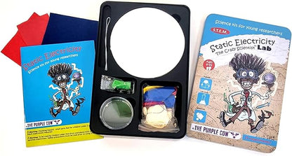 The Purple Cow Crazy Scientist Static Electricity - Science Kits for Young Researchers. for Learning & Education - STEM Educational Games for Kids, Boys & Girls, with Instructions