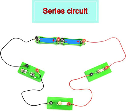 EUDAX Physics Science Lab Learning Circuit kit,Electricity Experiment Set,Building Circuits for Kids Junior Senior High School Students (Basic kit)