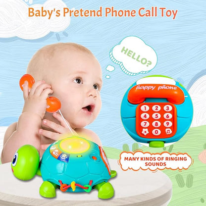 Baby Toys 6 to 12 Months Crawling Turtle Musical Infant Toy for 12 Months Old Light Up Tummy Time Toys Early Eduactional Learning Montessori Toy for 8 9 10 Month Baby Boy Girl Toddler