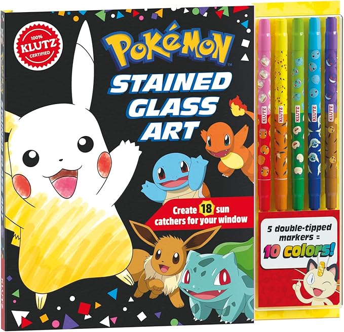 KLUTZ Pokémon Stained Glass Art Craft Kit