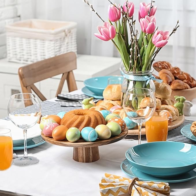 10pcs Wooden Fake Eggs, Brown Wooden Easter Eggs, DIY Kitchen Pretend Game Food Set, Children Wooden Food Toys, Fake Eggs for Home Farm Decoration