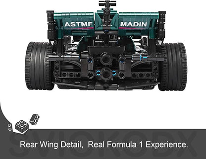 F1 Racing car technic Building Sets,Formula 1 Model Cars ，1：12 MOC Sports car Building Blocks,Collectible Kits for Kids 8+ and Adults （Green）(1089 Pieces Bricks)