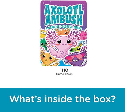 AQUARIUS Axolotl Ambush Card Game - Great Family Fun - Ages 6+ - Officially Licensed for Fun - Axolotl Card Game - Merchandise & Collectibles