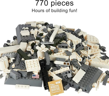 Liberty Imports White House Building Blocks Set, 770 Pieces Washington D.C. White House Famous Landmark Series - Architecture Bricks Toy Model for Kids and Adults