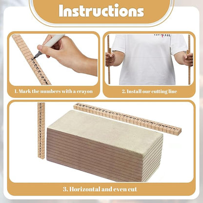 2 Pcs Clay Slab Slicer with Clay Wire Cutter, Wooden Clay Slabs Handle Pottery Wire Tool Ceramic Clay Tools Wire Soap Cutter for Pottery Wheel Clay Artists Pottery Clay DIY Craft Sculpting Supplies