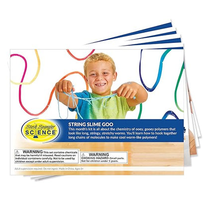 STEM Science Kit: String Slime Goo, Ages 6+ | Experiments for Kids, Chemistry Set, STEM Projects, Educational Toys
