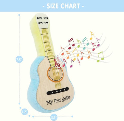 June Garden 7" My First Guitar - Musical Soft Plush Toy - Gift for Infants and Toddlers