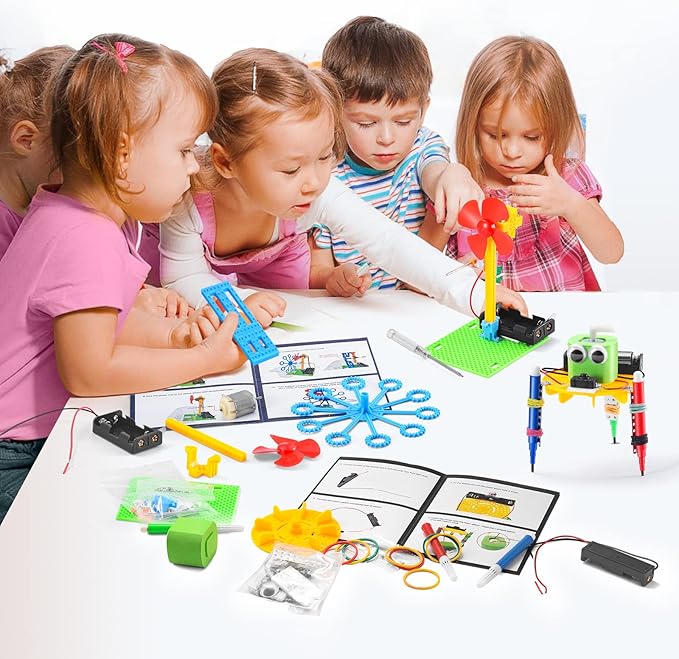 STEM Robotics Science Kits for Kids Age 8-12 8-10, STEM Toys for Boys Girls 6-8, Build Robot Building Kit Science Experiments Engineering Projects STEAM Activities Gifts 6 7 8 Year Old Boy Toys Crafts