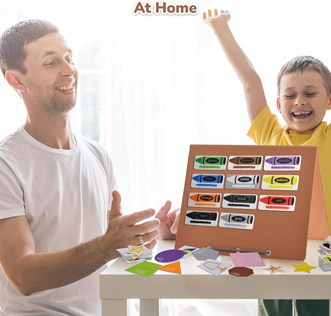 CHEFAN Felt Flannel Board 22 * 13 in,Foldable Freestanding Felt Story Learning Board for Toddlers,Double-Sided Use for Preschool Classroom,Multi Felt Pieces Can Be Used,Gifts for Kids