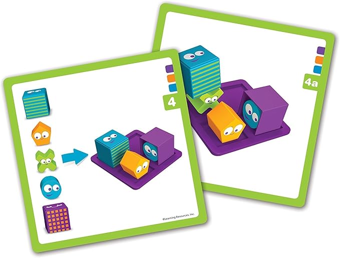 Learning Resources Mental Blox Jr. Early Logic Game - 8 Pieces, Ages 4+ Educational Games for Kids, Brain Teaser Games and Puzzles, STEM Games, 3-D Puzzles, Critical Thinking for Kids