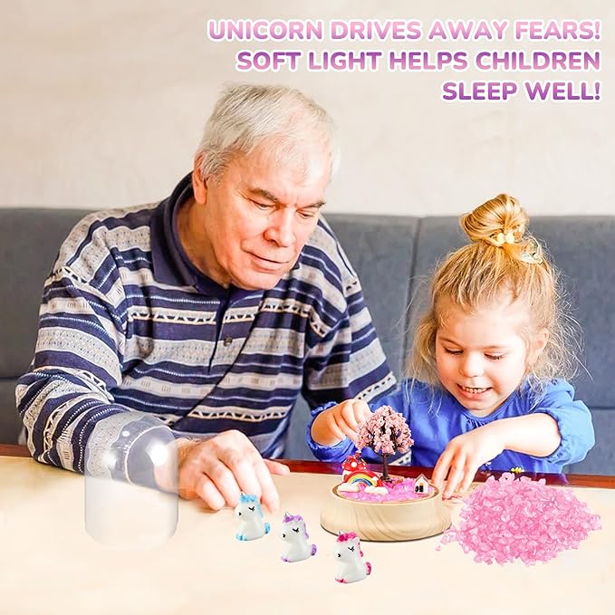 HONGID Make Your Own Unicorn Night Light - Unicorn Craft Kit for Kids,Unicorn Toys for Girls,Kids Christmas Girls Gifts for Teen Girls Age 3 4 5 6 7 8 9