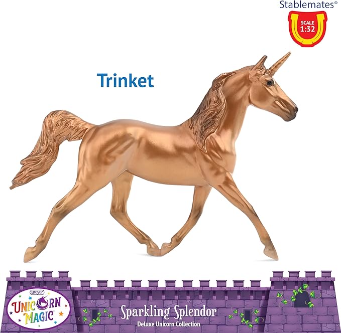 Breyer Horses Stablemates Sparkling Splendor Deluxe Unicorn Set | 8 Unicorn Set | Unicorn Toy | Horse Figurines | 3.75" x 2.5" | 1:32 Scale | Model #6937