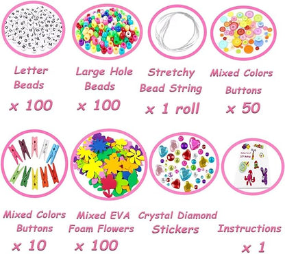 3000Pcs Arts and Crafts Supplies for Kids Crafts for Girls 8-12 Craft Kit with Pipe Cleaners Beads Crafts for Kids DIY School Supplies Set Crafting Box for Girls Boys Age 4-6, 6-8, 8-12 years Gifts