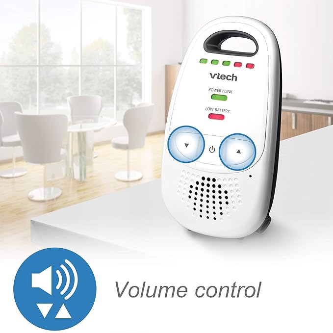 VTech Upgraded Baby Monitor with Rechargeable Battery, Long Range, Crystal-Clear Sound, and Alerts