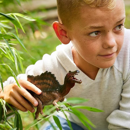 Schleich Dinosaurs Realistic Spinosaurus Dinosaur Figure with Movable Lower Jaw - Authentic and Detailed Prehistoric Jurassic Dino Toy, Highly Durable for Education and Fun for Boys and Girls, Ages 4+