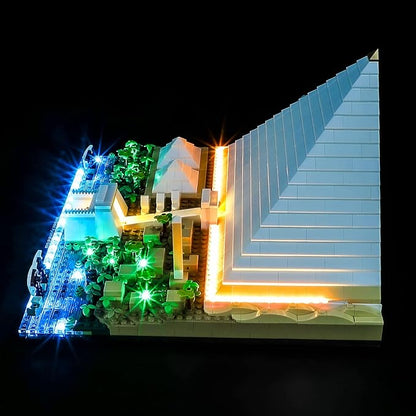 BRIKSMAX Led Lighting Kit for LEGO-21058 Great Pyramid of Giza - Compatible with Lego Architecture Building Blocks Model- Not Include The Lego Set