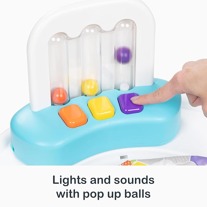 Smart Steps Bounce N’ Dance 4-in-1 Activity Center Walker, Hexagon Dots
