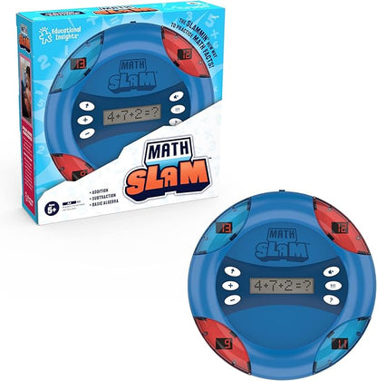 Educational Insights Math Slam Digital Math Game - Educational Games for Kids Ages 5+, Handheld Electronic Math Game for Kids
