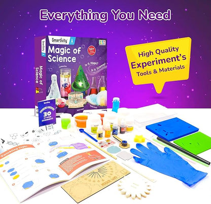 Smartivity Magic Science Kit for Kids Ages 4, 5, 6, 7, 8 Years | 50+ Amazing Science Experiments I Birthday Gifts for Boys & Girls | I Educational Toy for Kids Age 4-8 Years Old