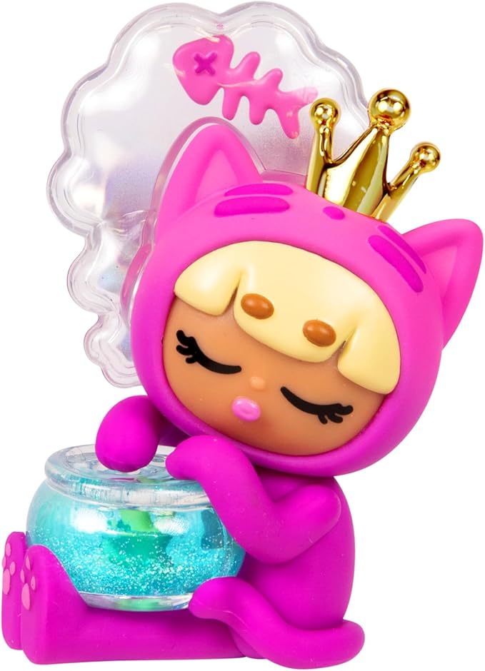 Quirky Kweens Series Premium Figurine and Display Case, 4 Inch/Approx 10cm Tall Collectible Art-Toy, 3 Pack, Every Kween is Unique