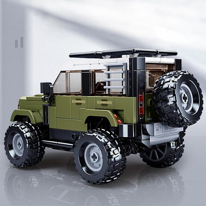 Jeep Off-Road Car Building Blocks, City Truck Model Speed Car Kit 317 Pieces 1:35, STEM Gift Toys for Kids Boys 8+