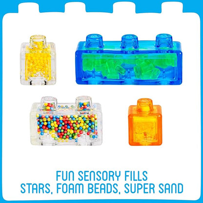 Jelly Blox Construction Dump Truck Set | 30 Pieces | Toddler & Preschool Building Blocks Kids Can Squeeze, Stretch, Squish | MESH ACCREDITED | Safety Tested & Ouch-Free | Sensory Play Toy Ages 2+