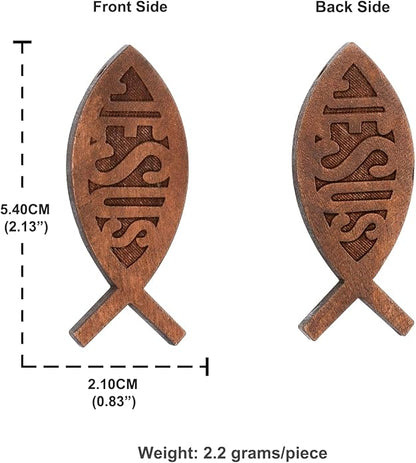 COTTVOTT Wooden Christian Jesus Cross/Orthodox Crucifix Charms Pendants for Rosary Necklace, DIY Jewelry Making Accessories Parts