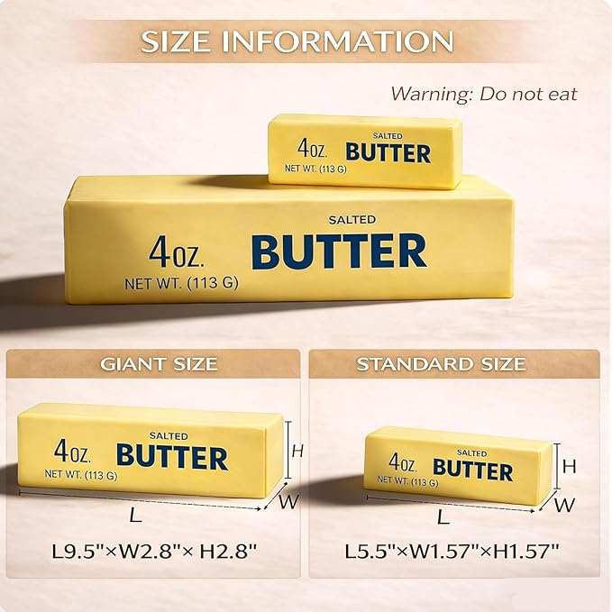 1pcs Squeeze Butter Squishy Toy, Pack Sensory Stress Relief Squishies Soft & Stretchy Fidget Toys for Anxiety Relief Party Favors (Dumpling Squishy Butter) (Large)