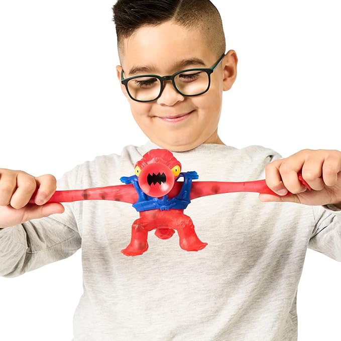 Heroes of Goo Jit Zu Deep Goo Sea Squidor Hero Pack. Super Squishy, Goo Filled Toy. with Suction Attack Feature. Stretch Him 3 Times His Size!
