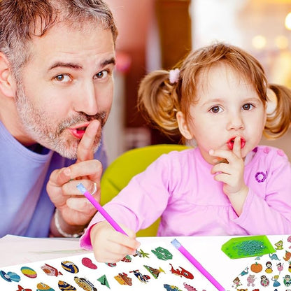 sinceroduct 84Pcs Diamond Stickers Kits for Kids, Mosaic Sticker Art Kits, DIY 5D Gem Sticker Gem Art and Craft Kits for Girls Boys Kids and Adult Beginner